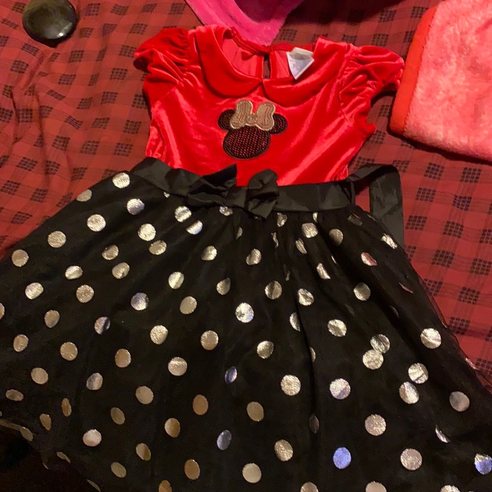 Red and Black Minnie Mouse dress